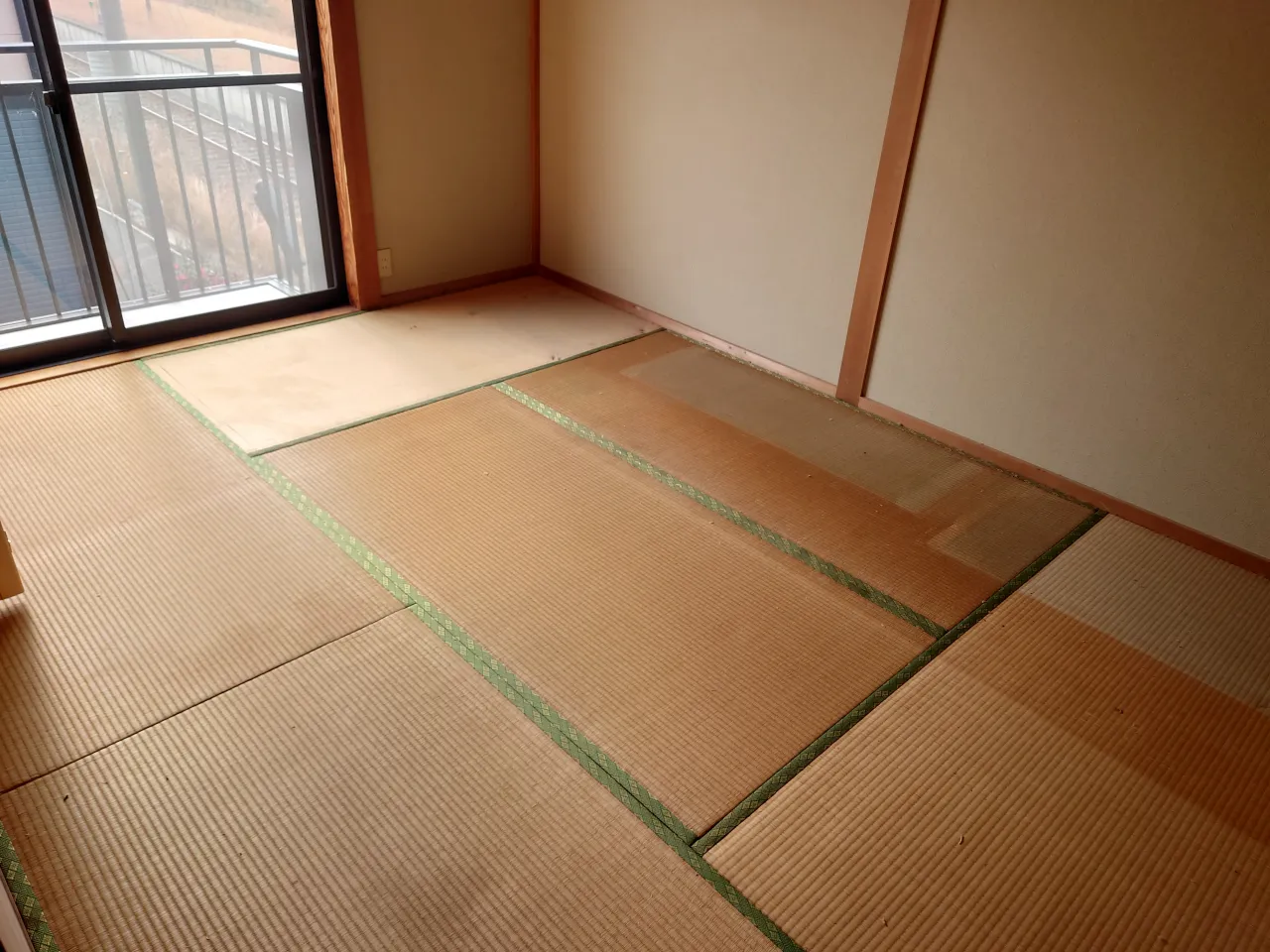 大牟田市での一戸建て遺品整理・すべての荷物を搬出し清掃が完了した後の綺麗な和室